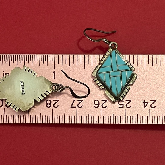 Native American Inlay Pendant & Earring Set - Picture 10 of 10